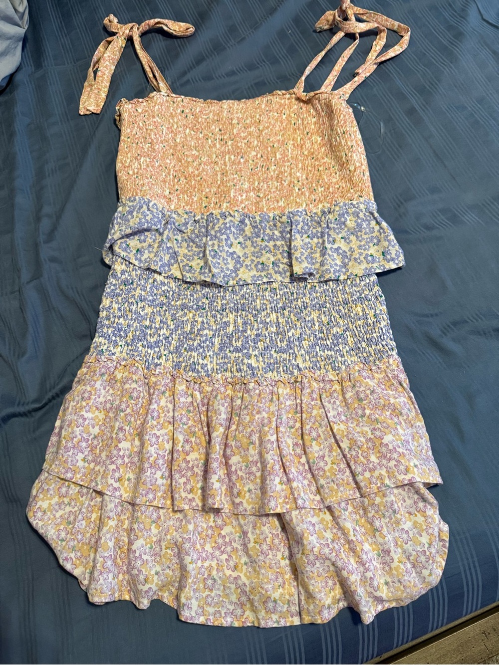 Habit colorful patchwork dress medium